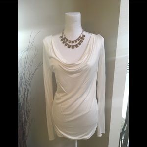 NWT WHITE HOUSE/BLACK MARKET cream tunic